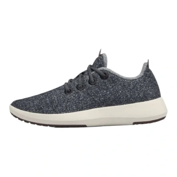Allbirds Women's Merino Wool Charcoal and Cream Athletic Shoes - Picture 2 of 9